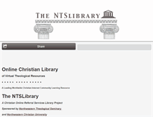 Tablet Screenshot of ntslibrary.com